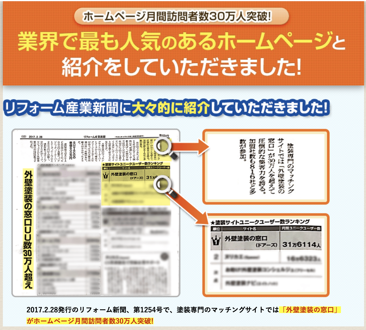 外壁塗装の窓口　紹介記事