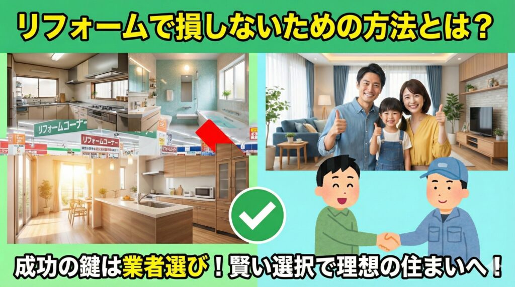 リフォームで損しないための方法とは？