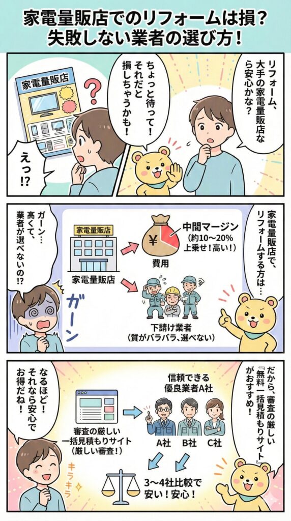 審査の厳しい無料一括見積もりサイトを利用するのがおすすめ。