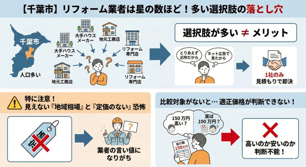 【千葉市】キッチンリフォームで30万円損した私の告白。業者選びの正解とは？