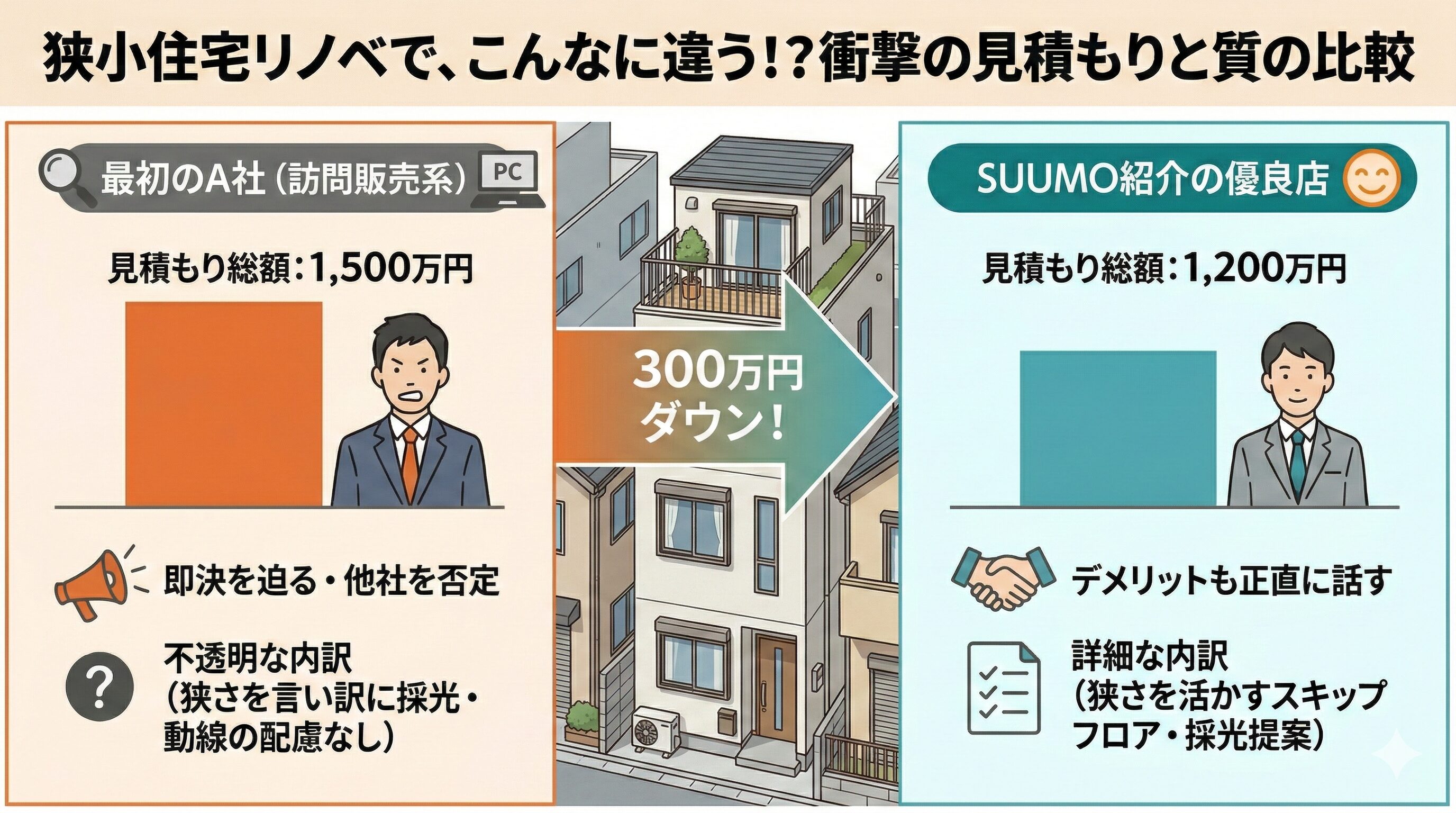 【実録】断られた15坪の家が復活！狭小リノベを成功させた裏側
