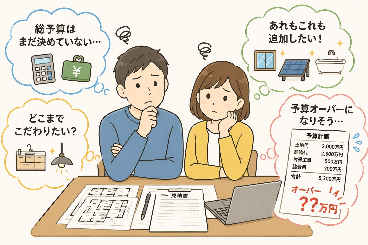 注文住宅の予算が気づけば数百万円もオーバーする2つの理由