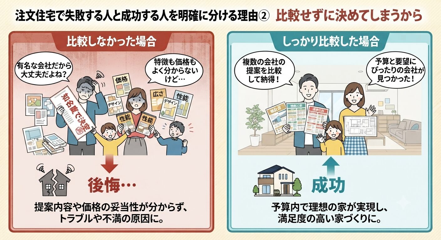 注文住宅で失敗する人と成功する人を明確に分ける2つの理由
