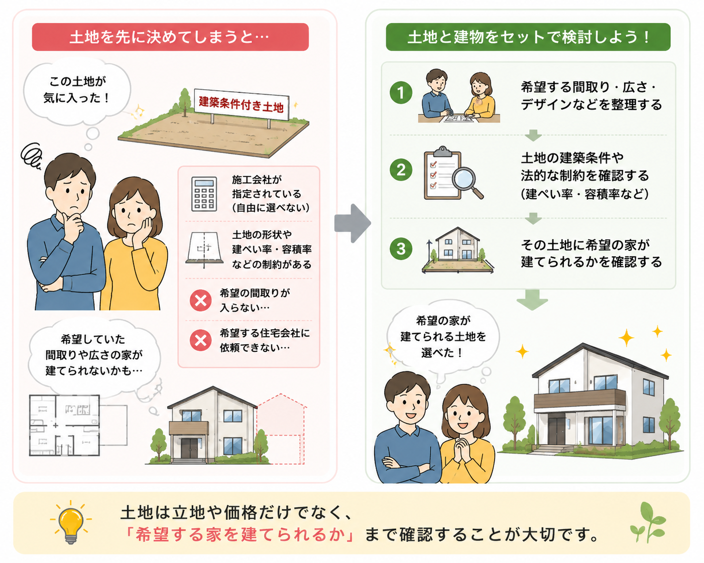 土地探しから戸建て建築まで1社に丸投げしてはダメな2つの理由