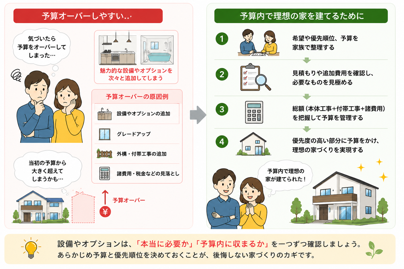 営業マンのペースに飲まれず理想の家を予算内で建てる2つの理由